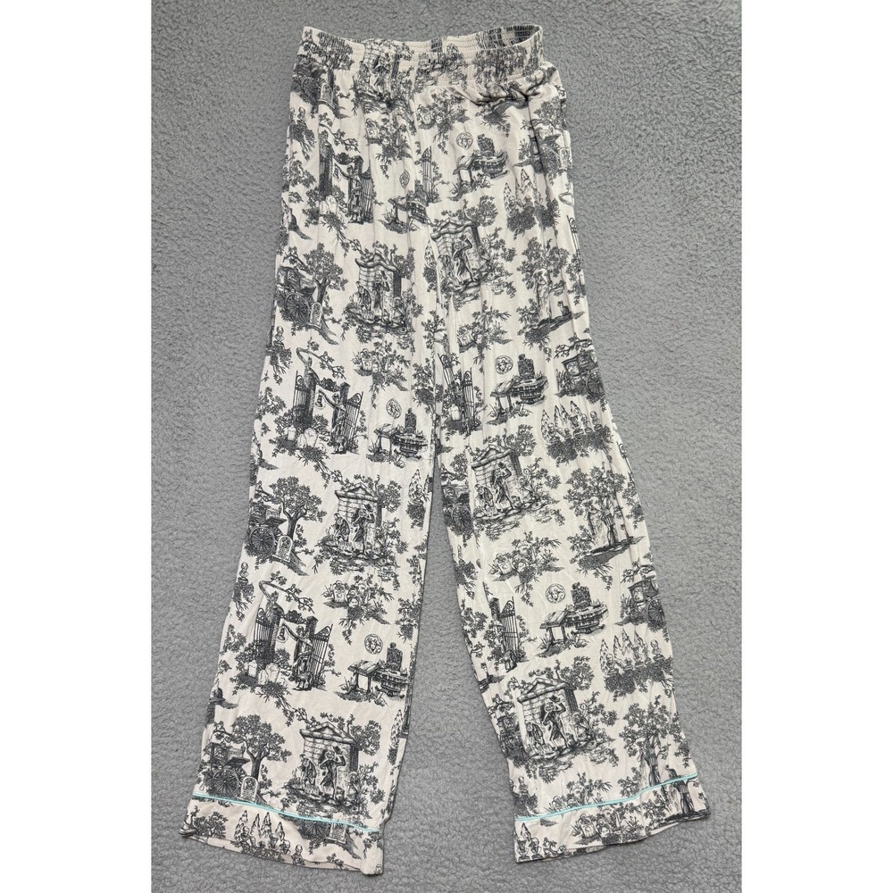 Pajama Set Shirt + Pants Disney Haunted Mansion Hitch Hiking Ghost Womens XS - Picture 7 of 10